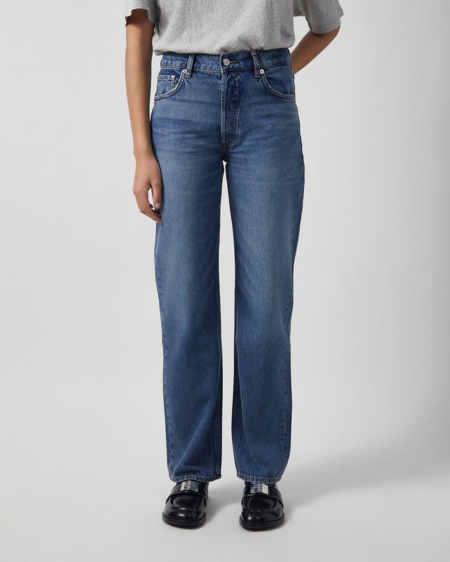 ANINE BING Jeans Gavin Long Mosaic Blue Blå 28