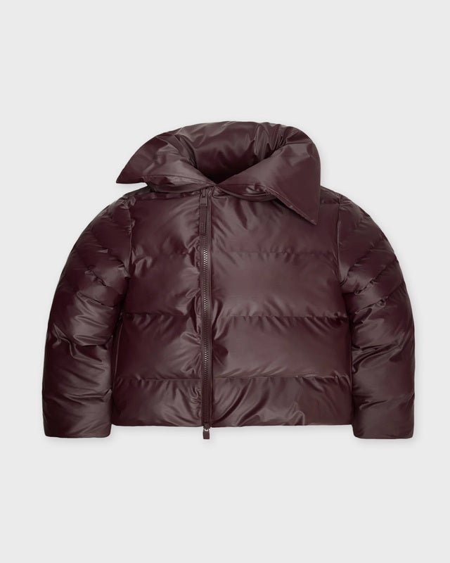 Rains Jacket Alta Vision Short Puffer Bordeaux S