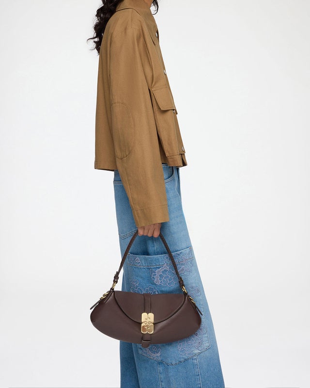 Ganni Shoulder bag B-Kat Brown ONESIZE