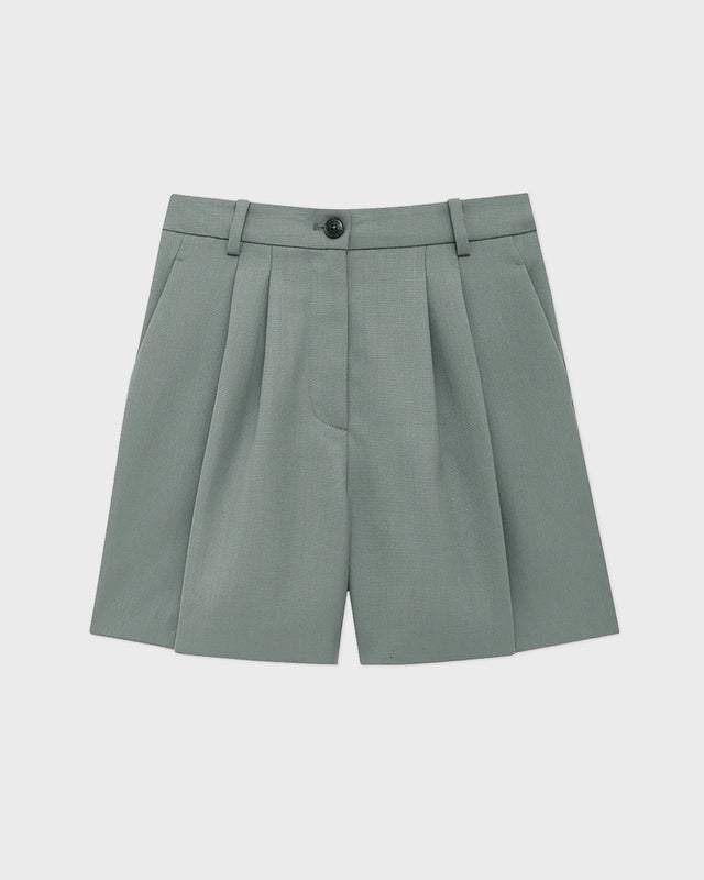 ANINE BING Shorts Brice Khaki Green 38