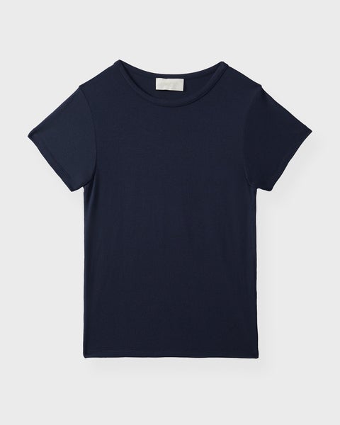 T-Shirt Baby Tee Modal Navy 1