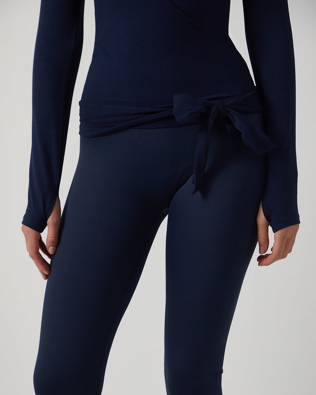 Sisterly tribe Top Soft Ballet Wrap Navy XS