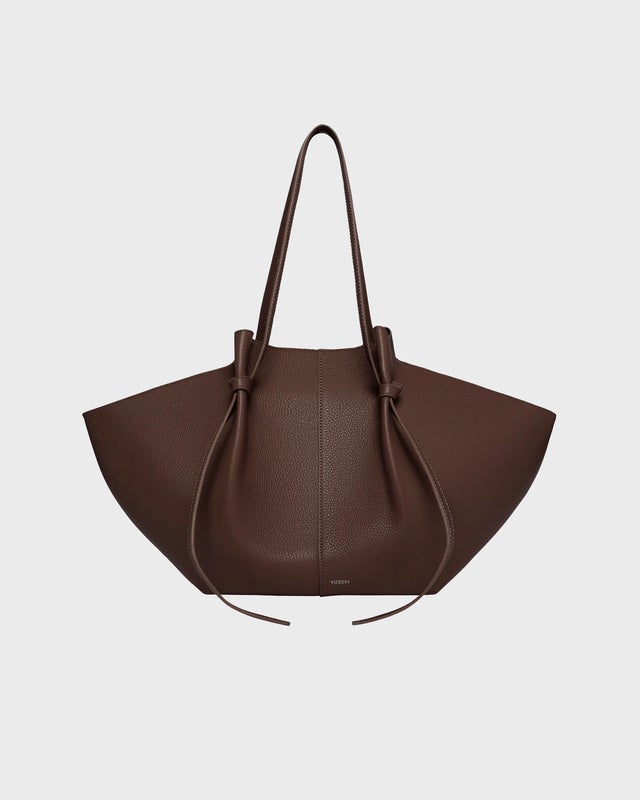 YUZEFI Large Mochi Pebble Grain Bag Espresso ONESIZE