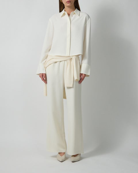 Trousers Adeleine Crepe Cream 2