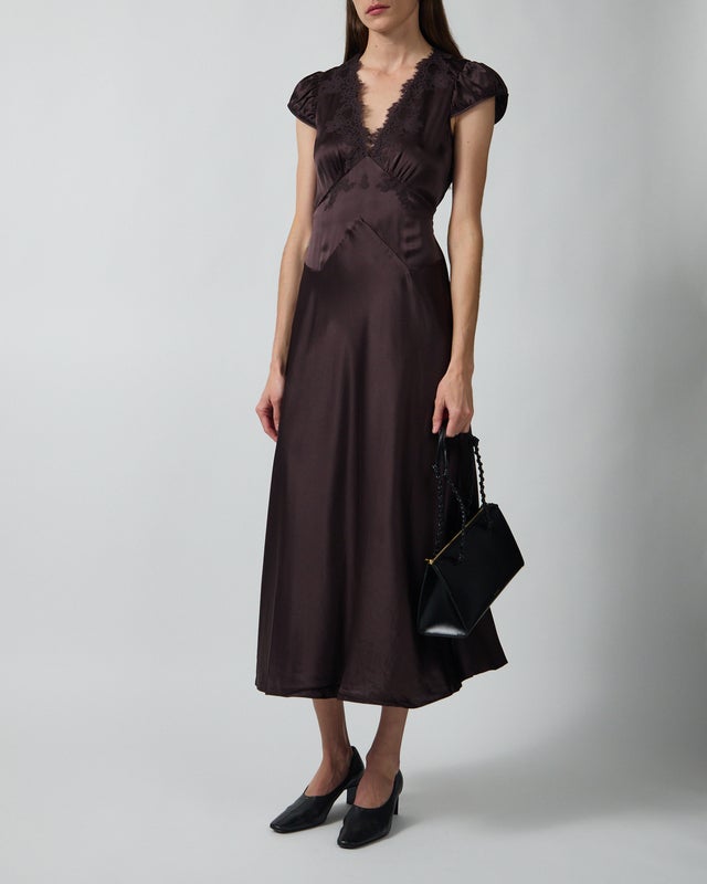 DÔEN Dress Coraline Brown XS