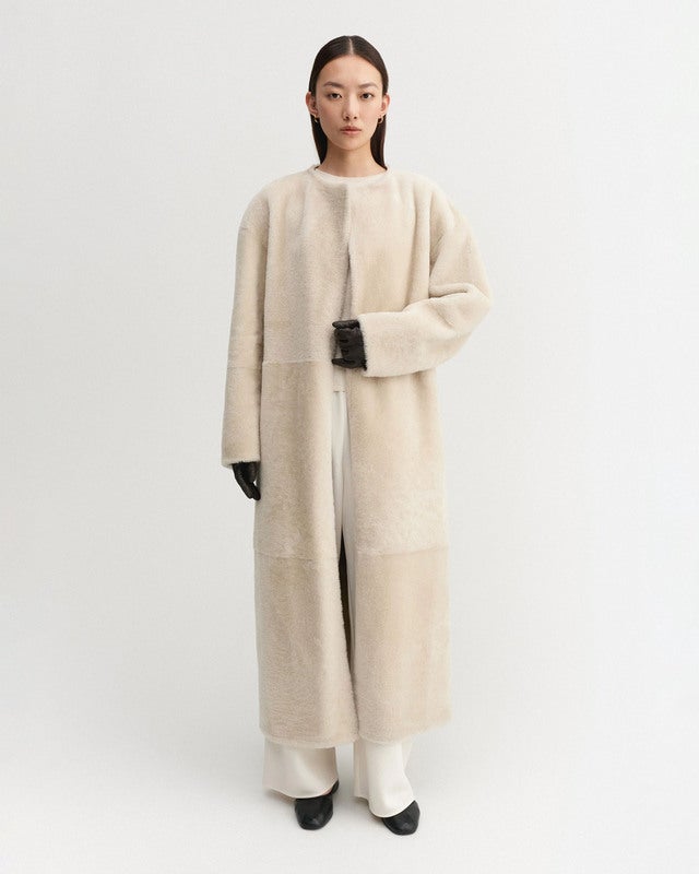 Almada Label Coat Shea Shearling Vanilla S