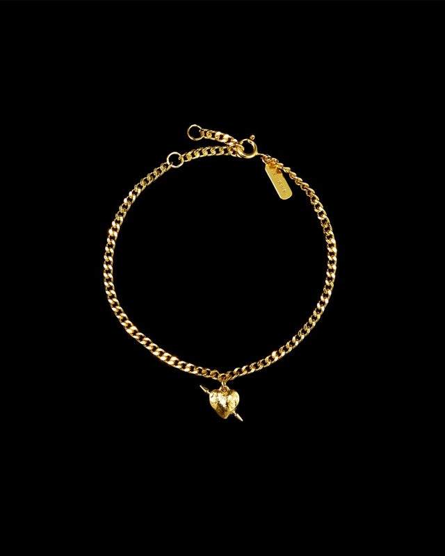 Maria Nilsdotter Bracelet Tuvstarr's Heart Gold ONESIZE