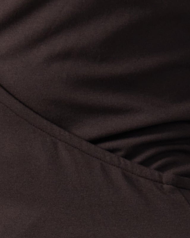 Sisterly tribe Top Soft Ballet Wrap  Espresso L