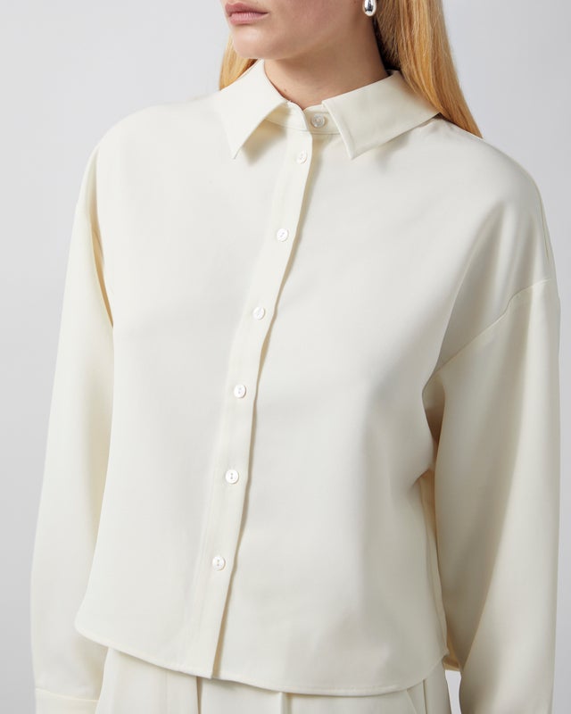 Almada Shirt Fawn Crepe  Cream S