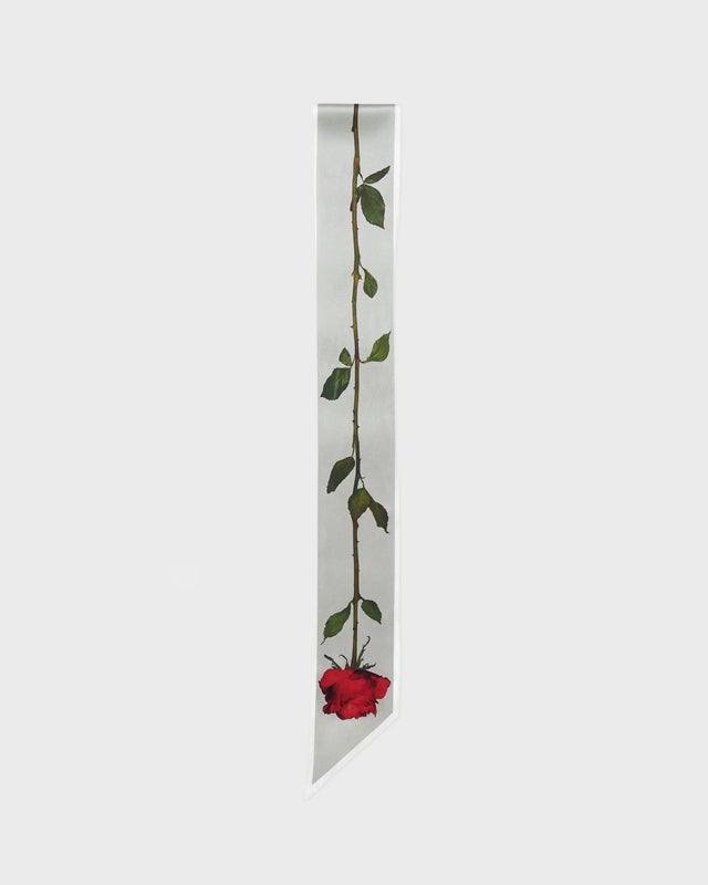 Acne Studios Scarf Thin Silk Satin White ONESIZE