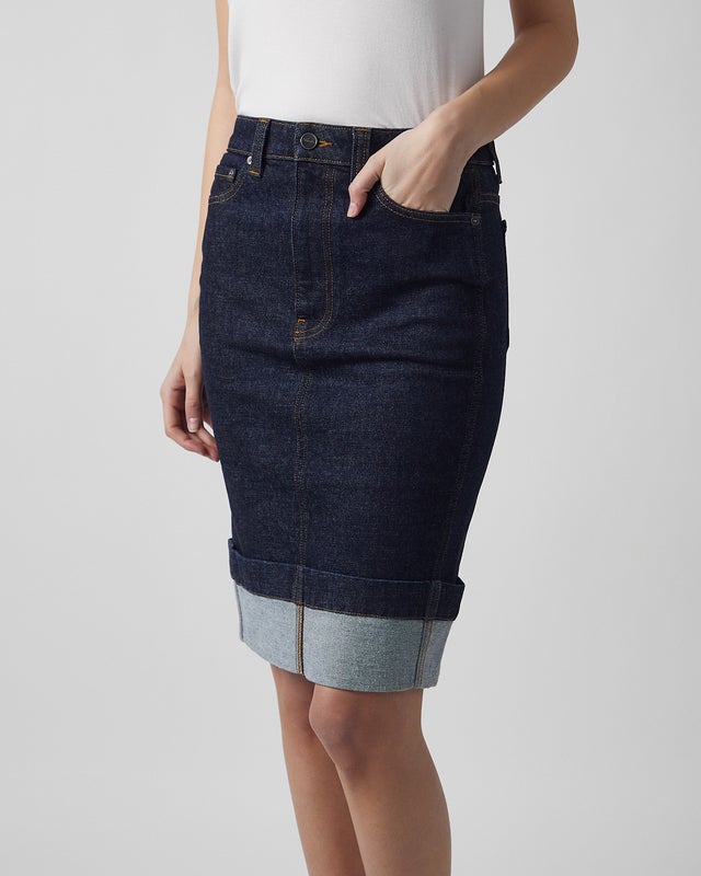KHAITE Skirt Kendra Denim 27