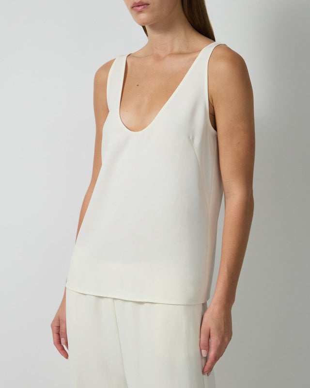 Wakakuu Icons Tank top Sia Crepe Cream XS