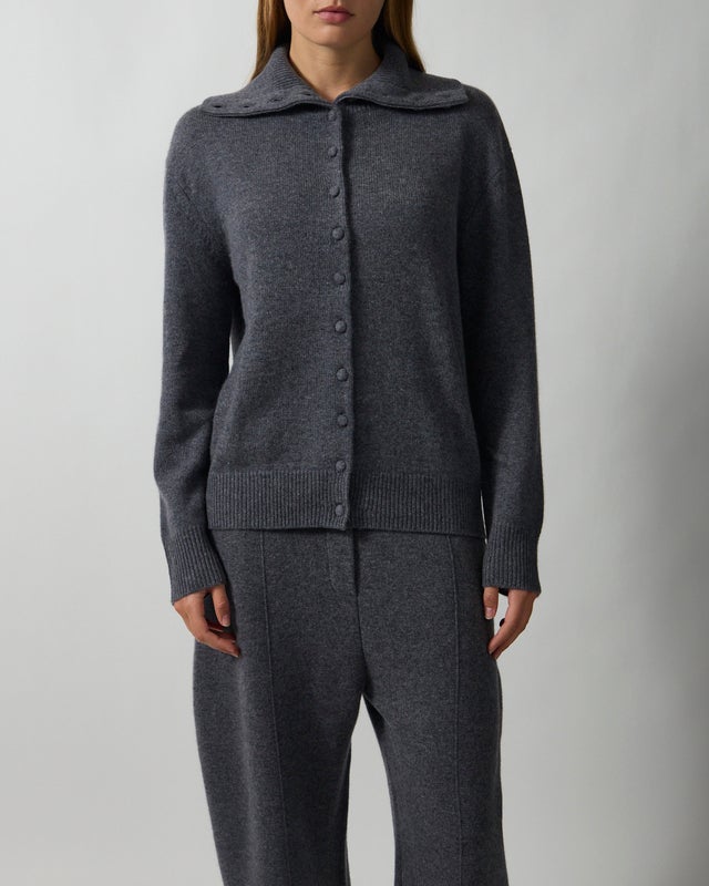 LISA YANG Cardigan Denie Cashmere Granit 1 (S-M)