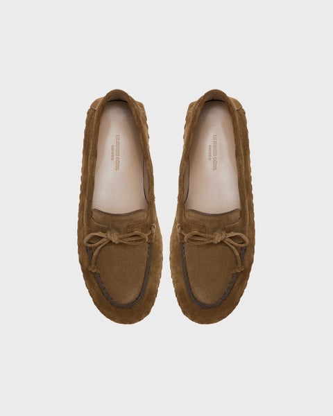 Loafers Driver Moccasin Woven Taupe 2