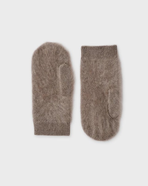 Brushed Mittens Cashmere Brown ONESIZE 1