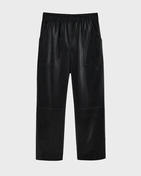 Pants Billy Recycled Leather Black 1