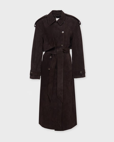 Coat Sienna Suede Chocolate 1