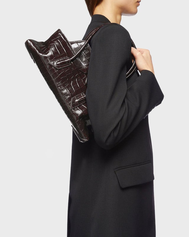 The Attico Handbag La Passeggiata Small' Top Handle Brown ONESIZE