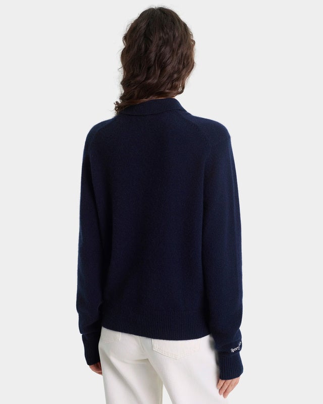 Sporty & Rich Sweatshirt Heritage Yankees Cashmere Polo Navy XS