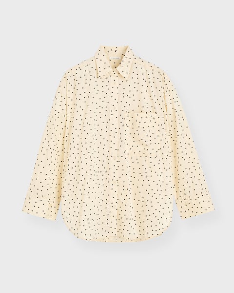 Shirt Derris Voile Creme/svart 1