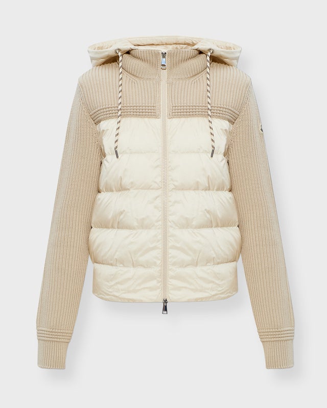 Moncler Cardigan Padded Quilt  Beige S