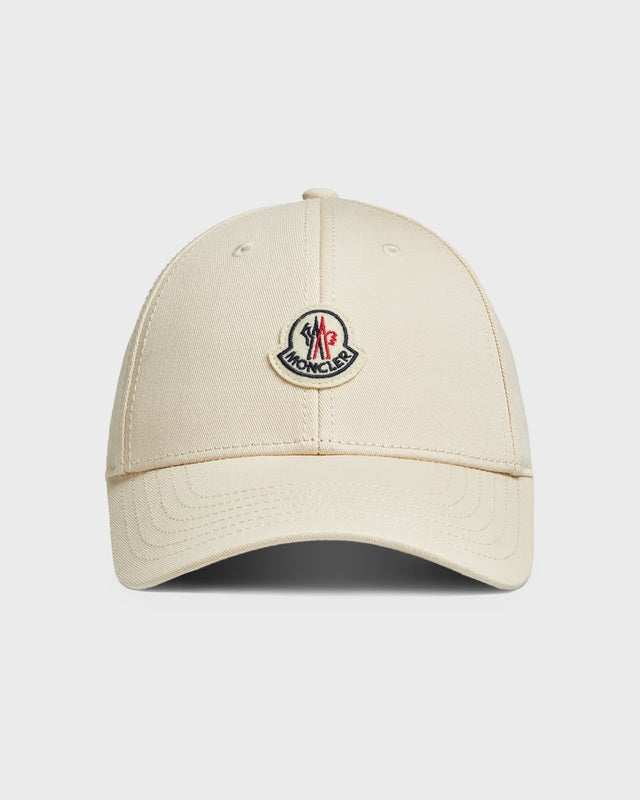 Moncler Keps Gabardine Baseball Cap Creme ONESIZE