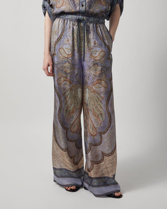 Zimmermann Byxor Wanderlust Relaxed Pant Blå 0 (XS-S)