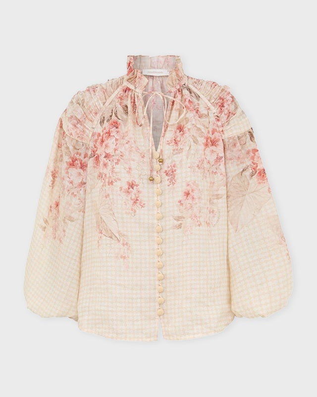 Zimmermann Blouse Illuminate Billow Multicolor 3 (L-XL)