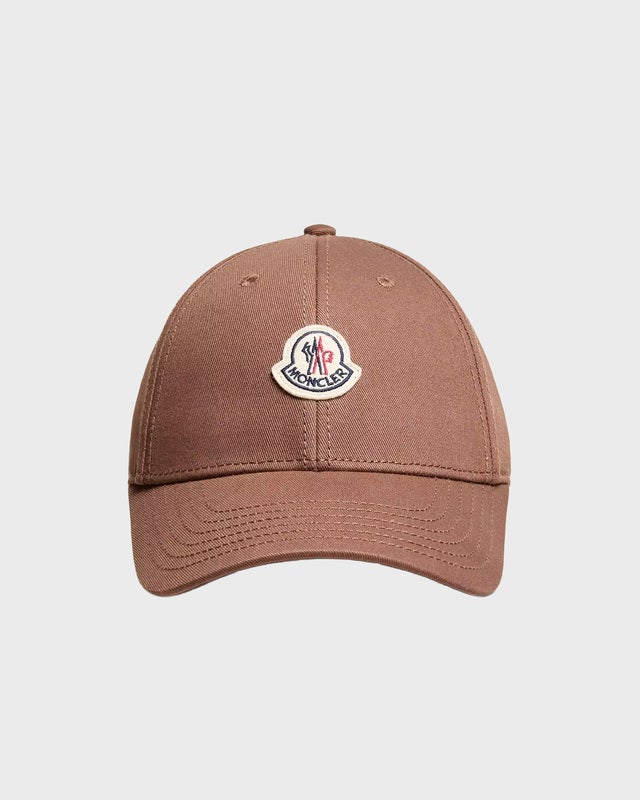 Moncler Gabardine Baseball Cap Brown ONESIZE