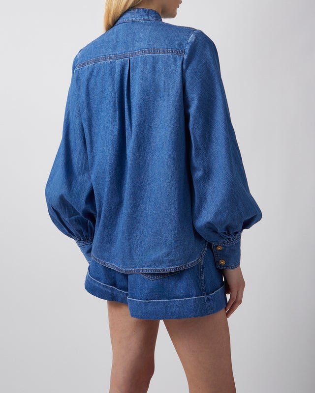 Zimmermann Shirt Denim Applique Light blue 2 (M-L)