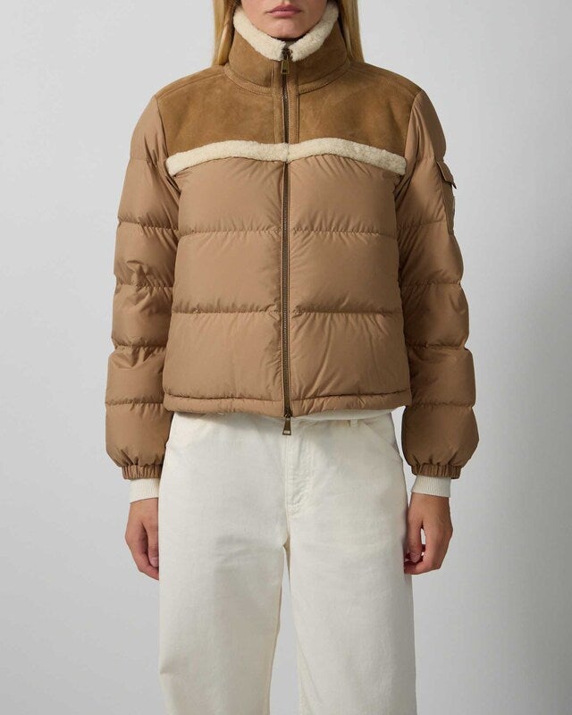 Moncler Down Jacket Aurore Brown MONCLER 2 (M)