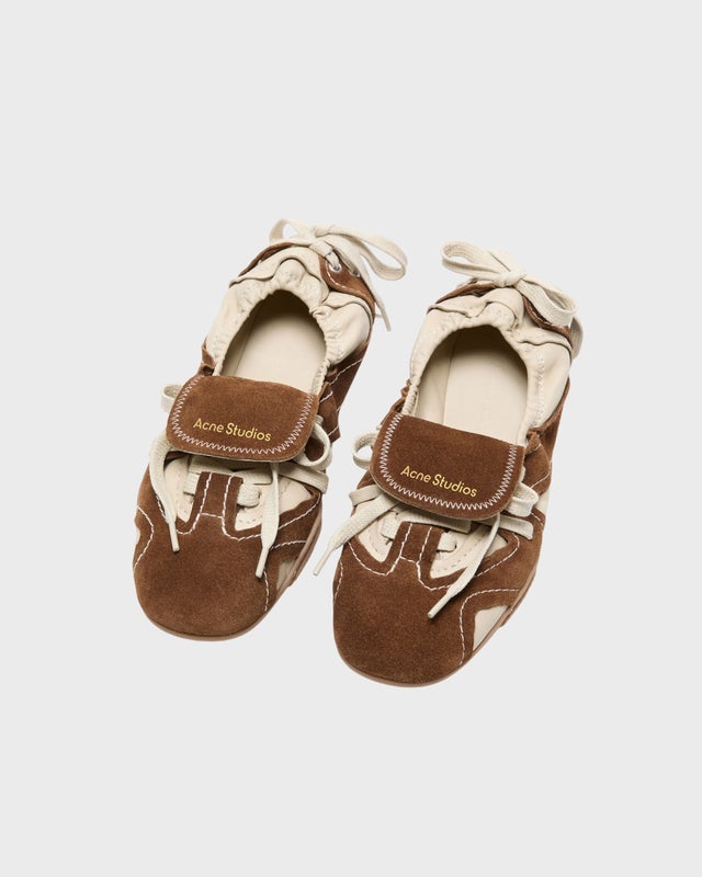 Acne Studios Sneakers Lace-up Minimalistic White/Brown EUR 38