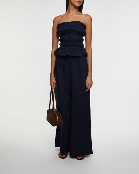 Byxor Lincoln Linen  Navy 2