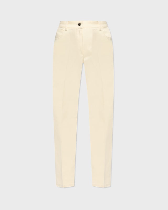 Moncler Jeans Gabardine Straight Leg Ljusbeige IT 42 (EUR 36)