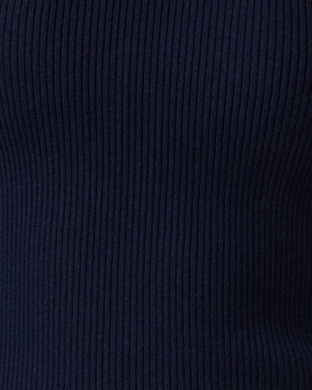 Andiata Top Griet Rib-Knit Navy S