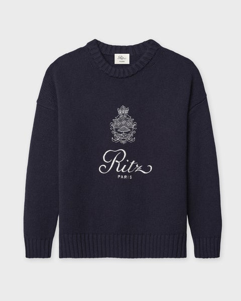 Sweater Ritz Unisex Cashmere  Navy 1