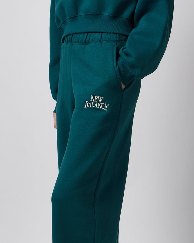 New Balance Pants Trackside Fleece Barrel  Green XL