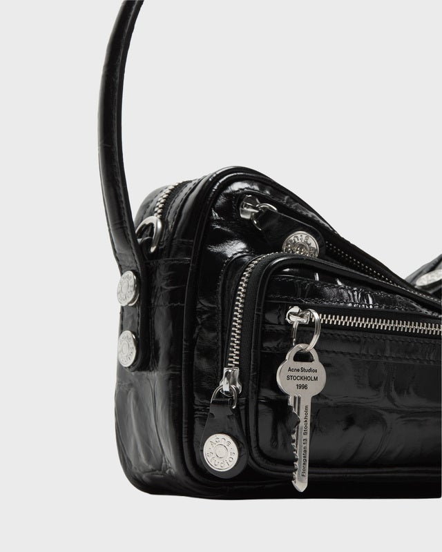 Acne Studios Bag Camero Party Croco  Black ONESIZE