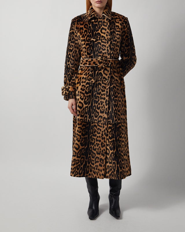 Nour Hammour Coat Tate Leopard Ponyhair Leopard FR 36 (EUR 34)