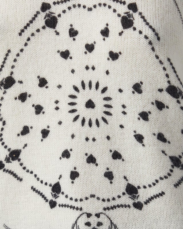 CLOEYS Sweater Bandana Cashmere White M-L