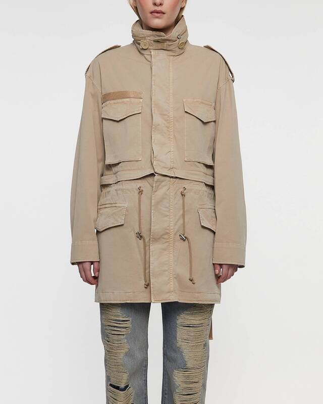 Helmut Lang Jacket Dissected Field Sand XS