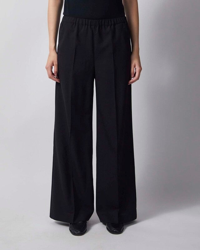 Dagmar Byxor Elastic Wool Svart 38
