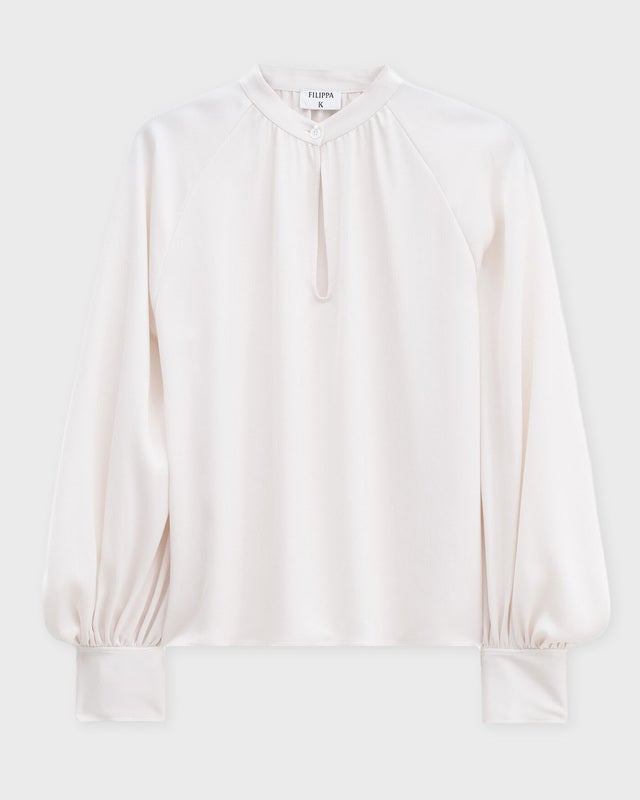 Filippa K Blouse Stand Collar  Cream 40