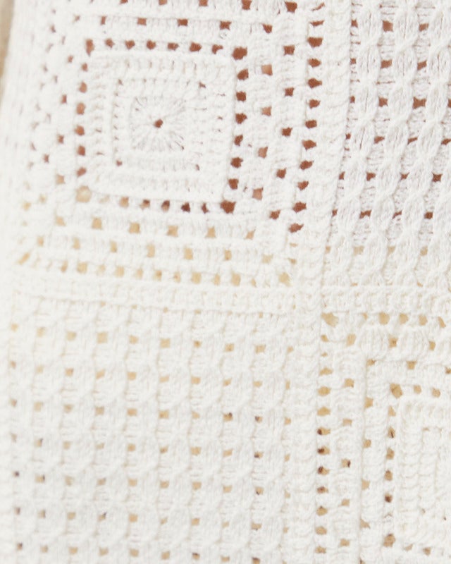 Malina Cardigan Mirella Fitted Crochet Vanilla M
