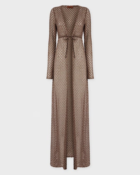 Cardigan Long Cover Up Brown 1