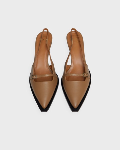 Slingbacks Mira Hazelnut Nappa Brown 2