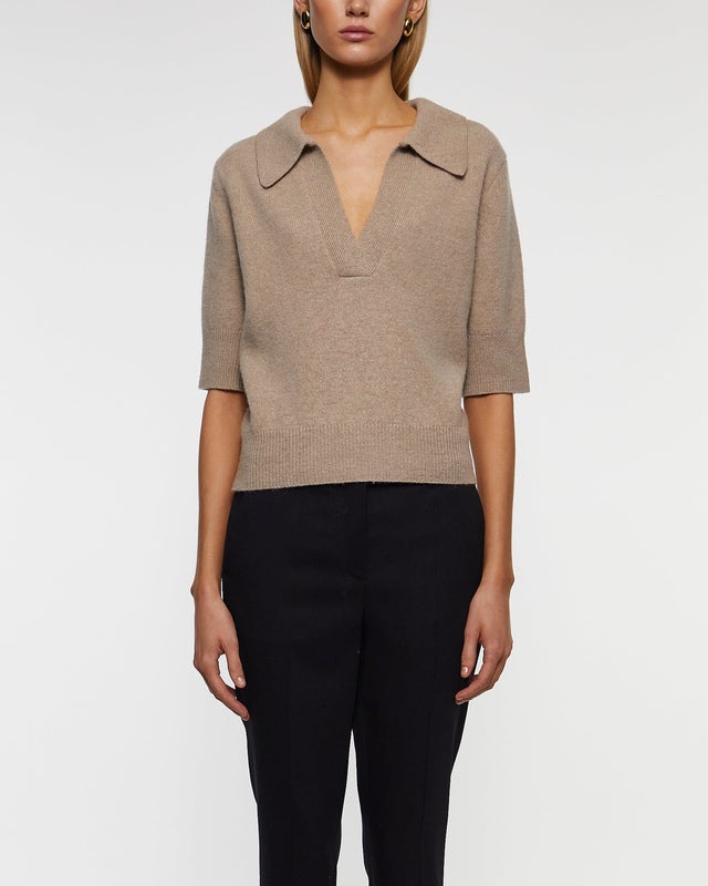 Wakakuu Icons Top Lisabon Wool Cashmere Sand S