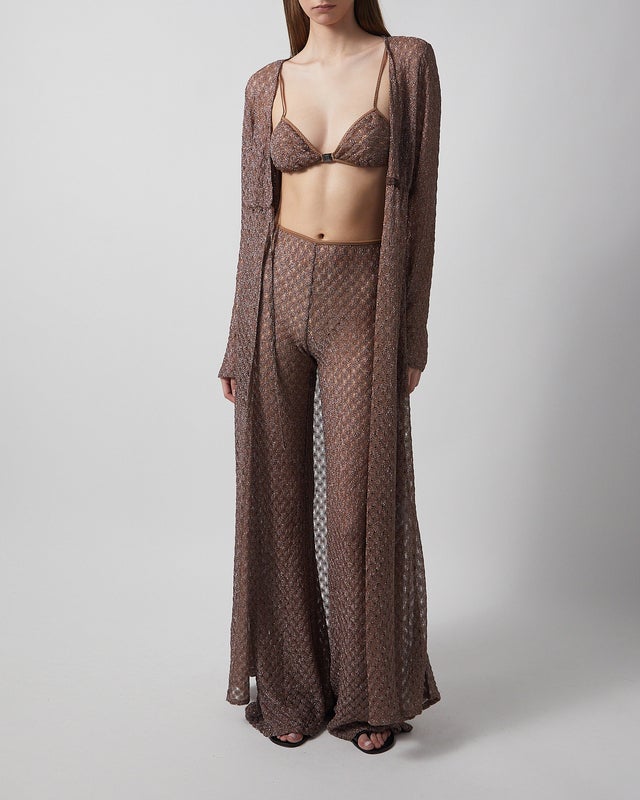 Missoni Cardigan Long Cover Up Brown IT 42 (EUR 38)