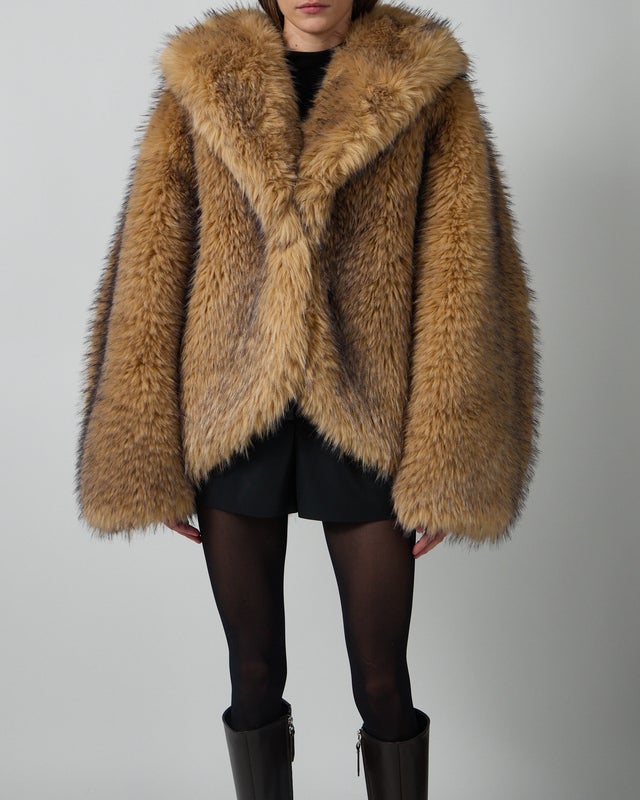 ROTATE  Faux Fur Jacket S-M