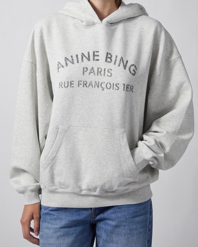 Anine Bing Sweatshirt Harvey Paris Stencil Grey L